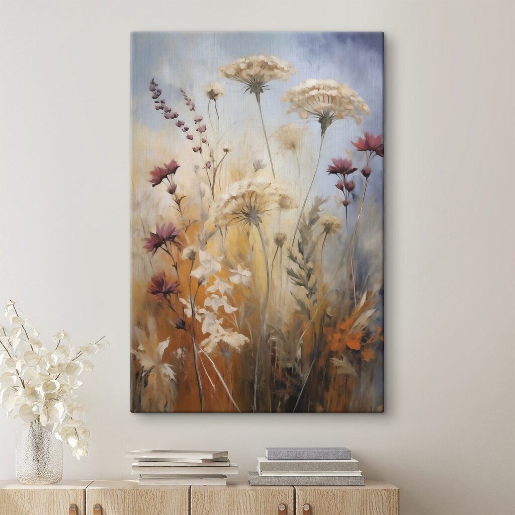Bloemschermen in gouden licht — interieur 2