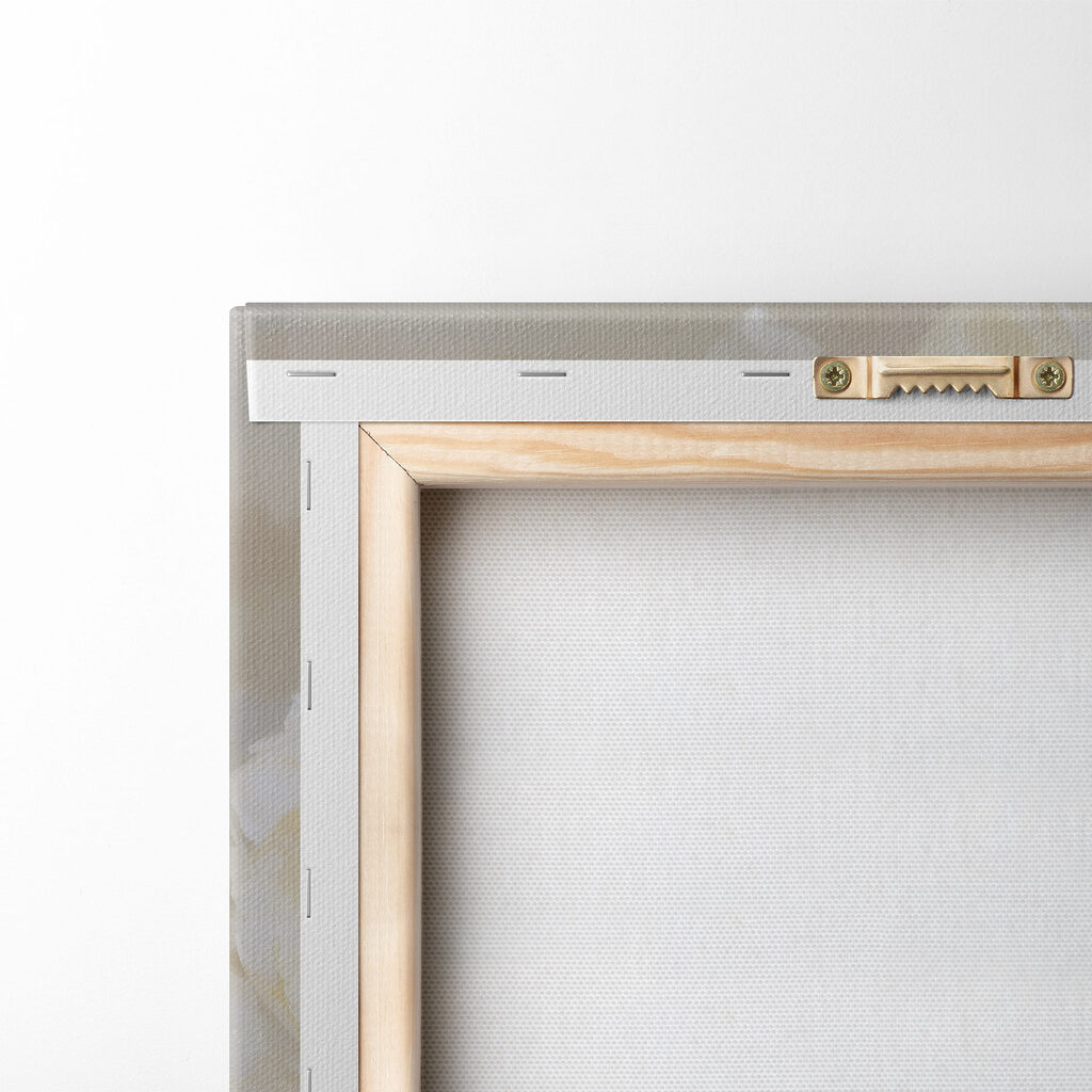 Twee pioenen in roomwit — achterkant