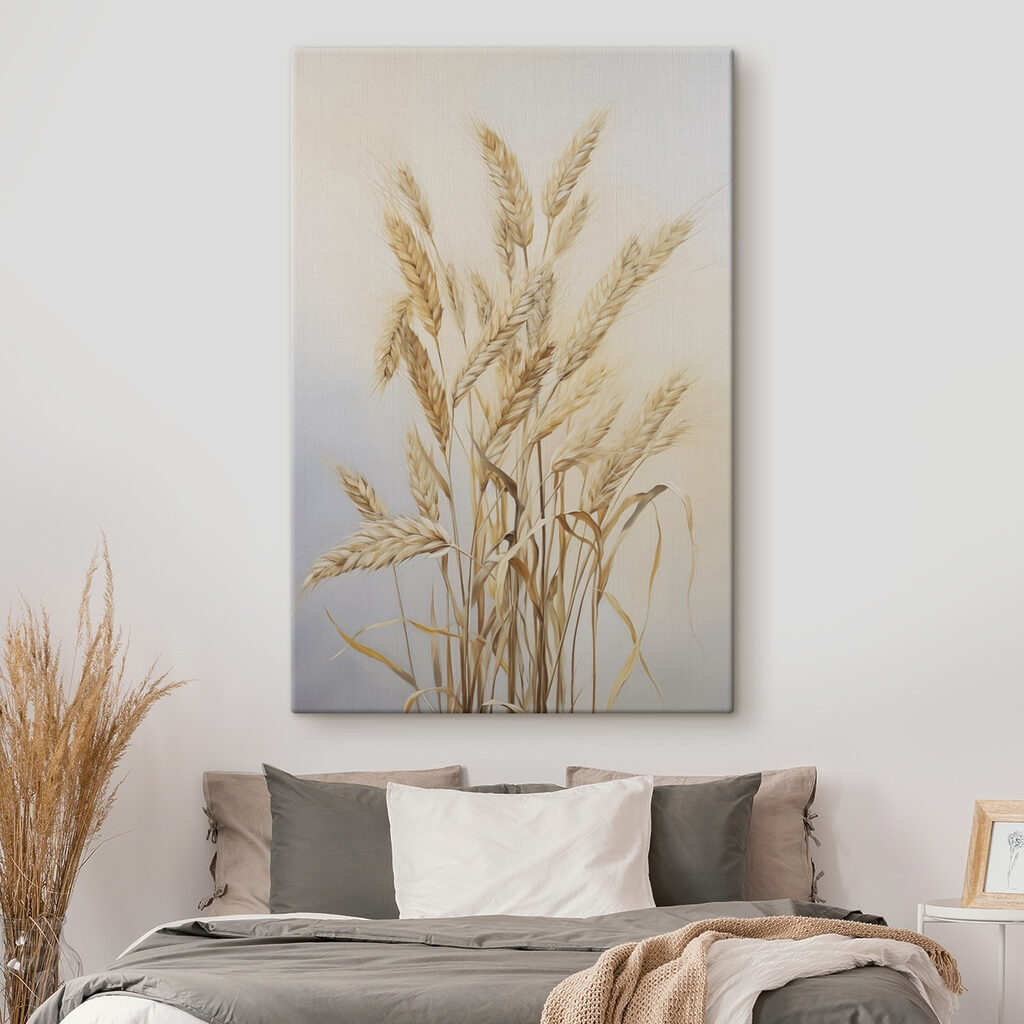 Een bos tarwe in een vaas — interieur 1