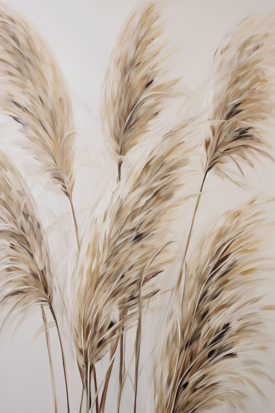 Groep bruine en witte planten — volledig ontwerp