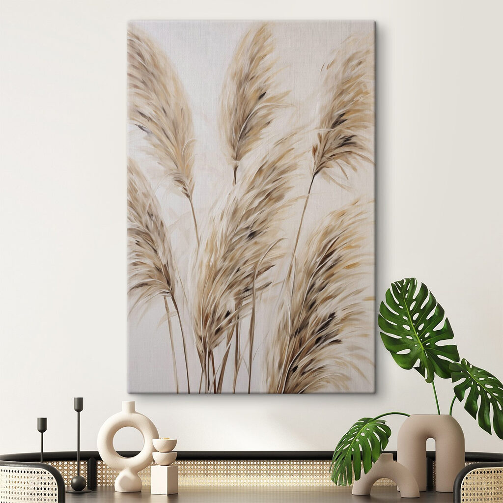Groep bruine en witte planten — interieur 1