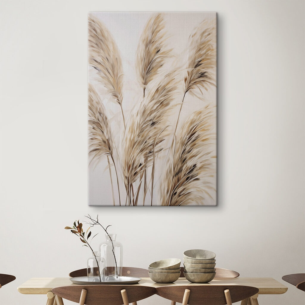 Groep bruine en witte planten — interieur 2