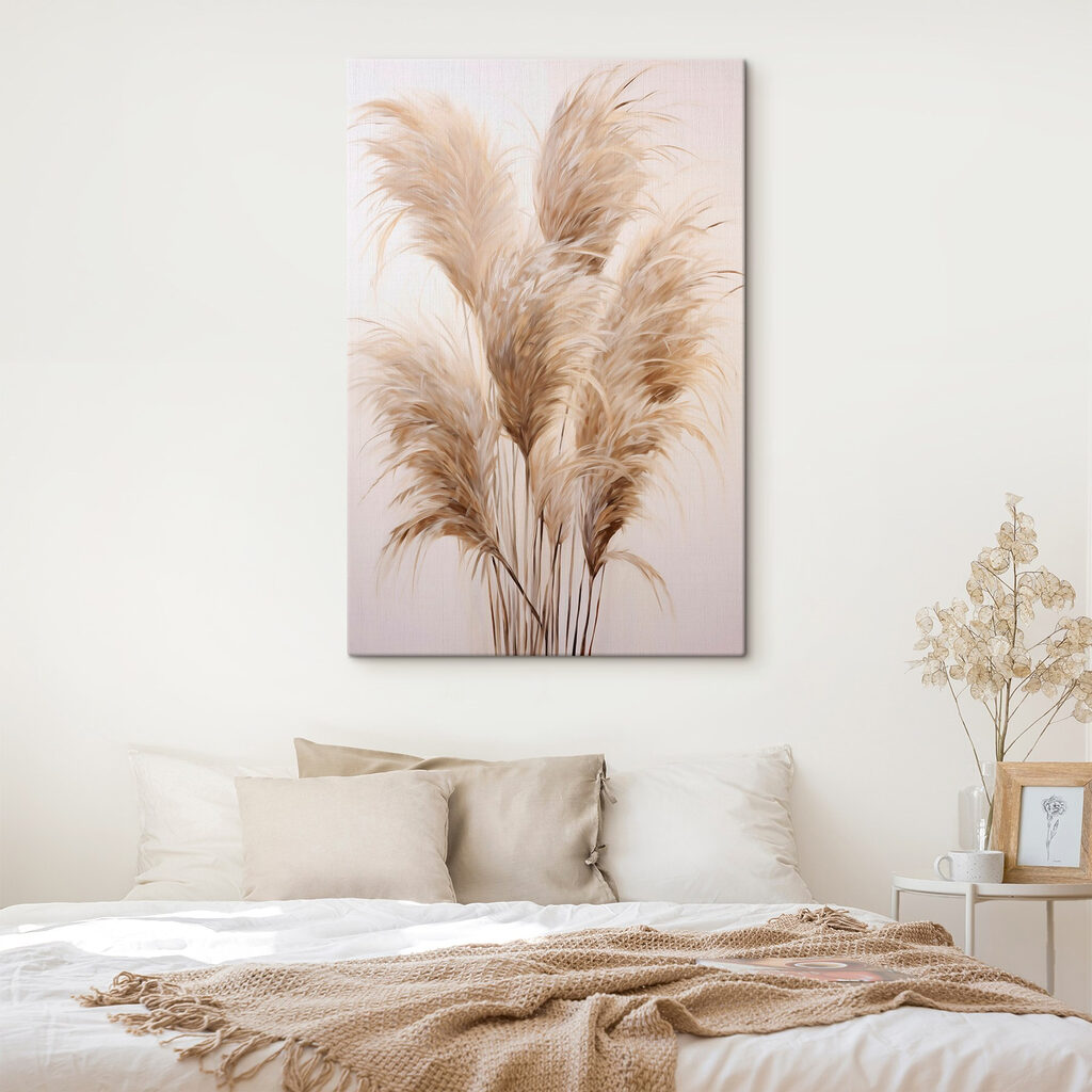 Een bosje bruin en wit gras — interieur 2