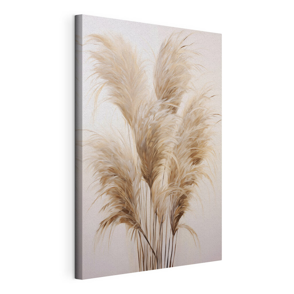 Een bosje bruin en wit gras — productweergave
