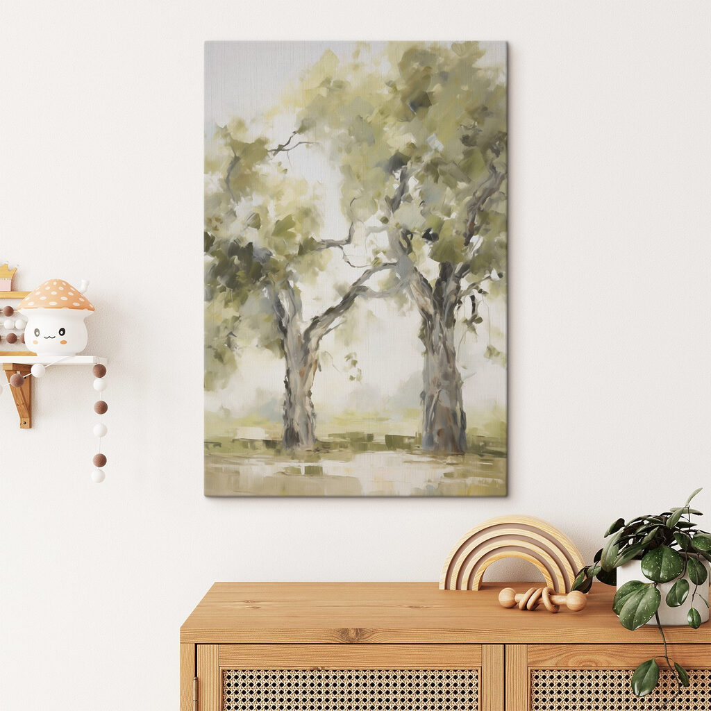 Schilderij van twee bomen — interieur 2