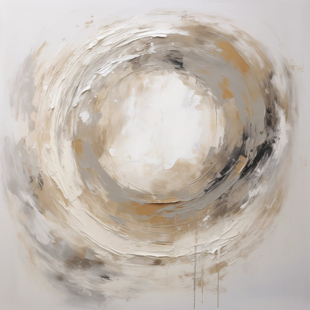Schilderij van een cirkel — volledig ontwerp