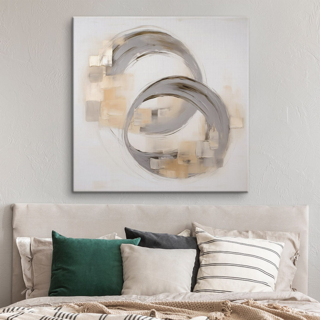 Schilderij van een paar cirkels — interieur 1