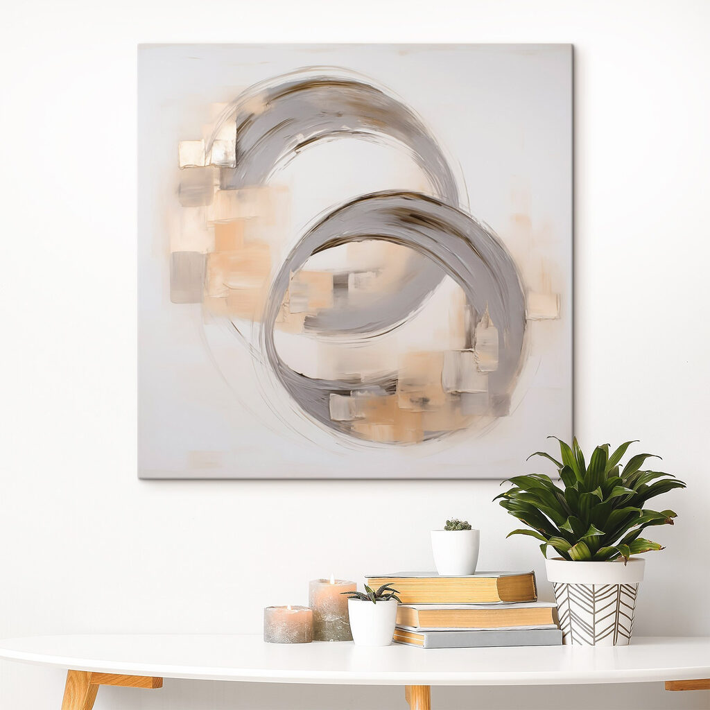 Schilderij van een paar cirkels — interieur 2