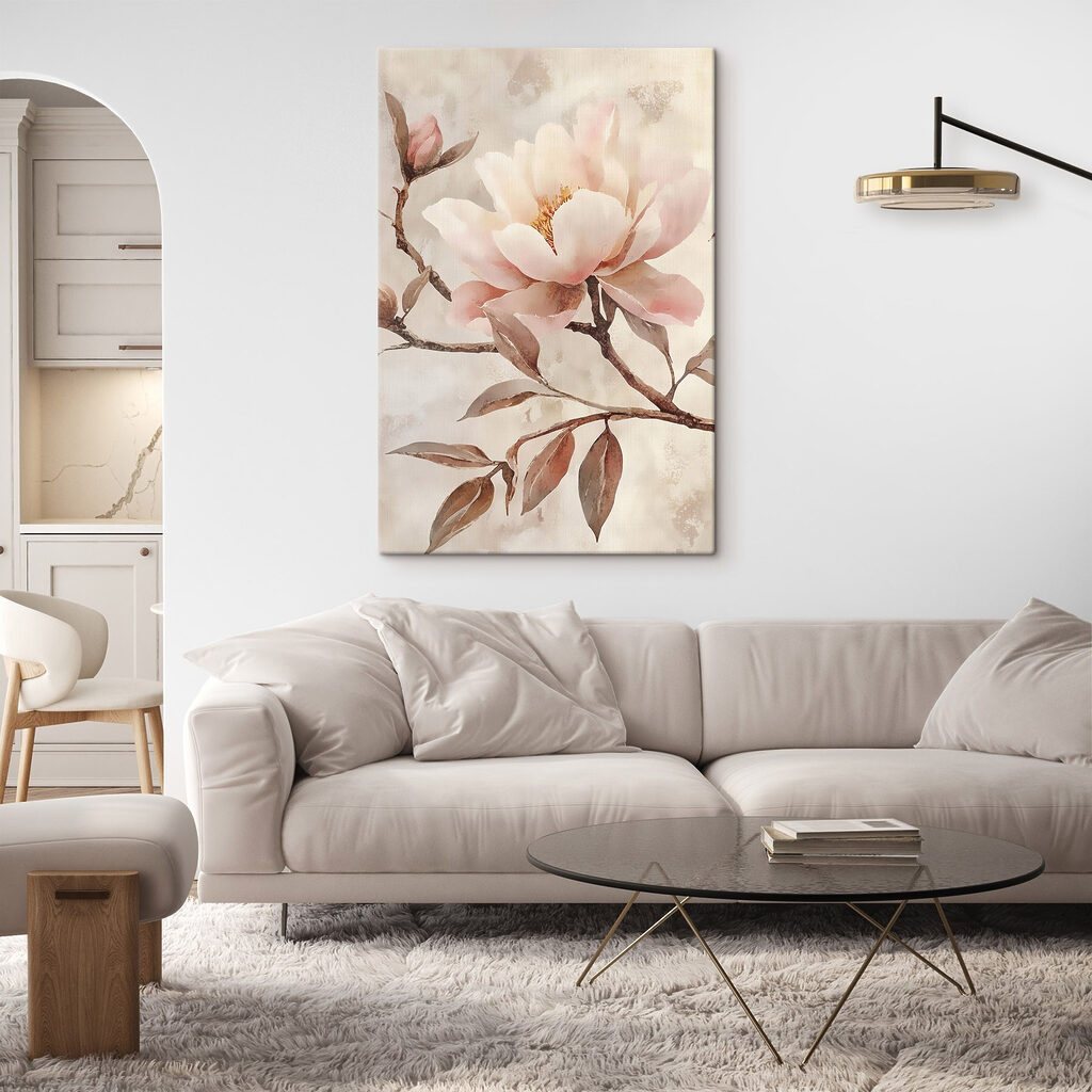 Schilderij van een bloem — interieur 1