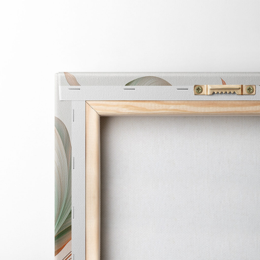 Golvend blad in pastelkleuren — achterkant