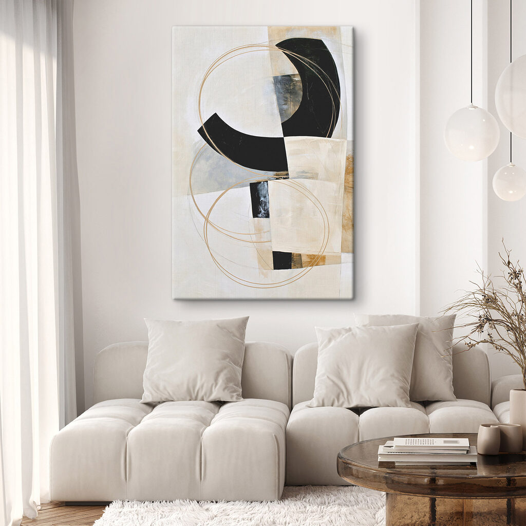 Zwarte boog door goudkring — interieur 1