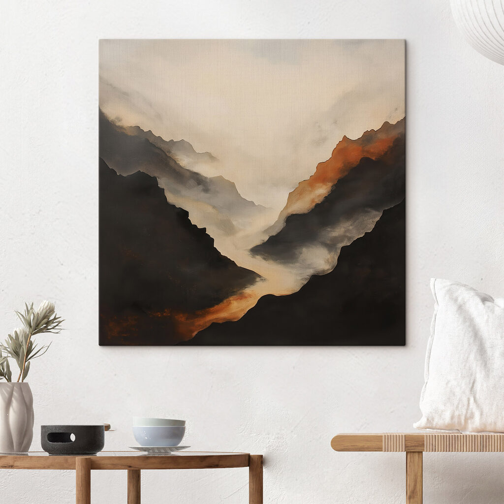 Bergketen met rook — interieur 2