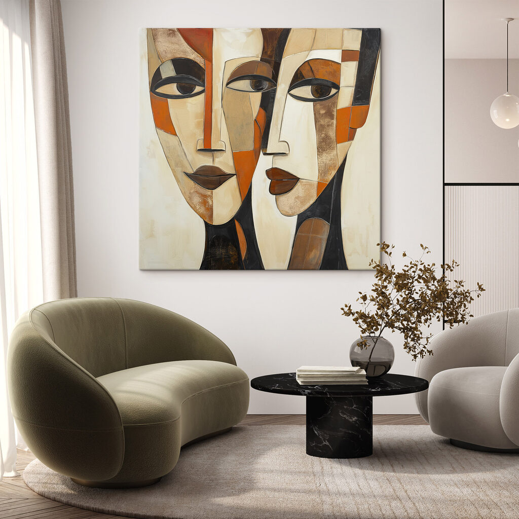 Schilderij van twee gezichten — interieur 1