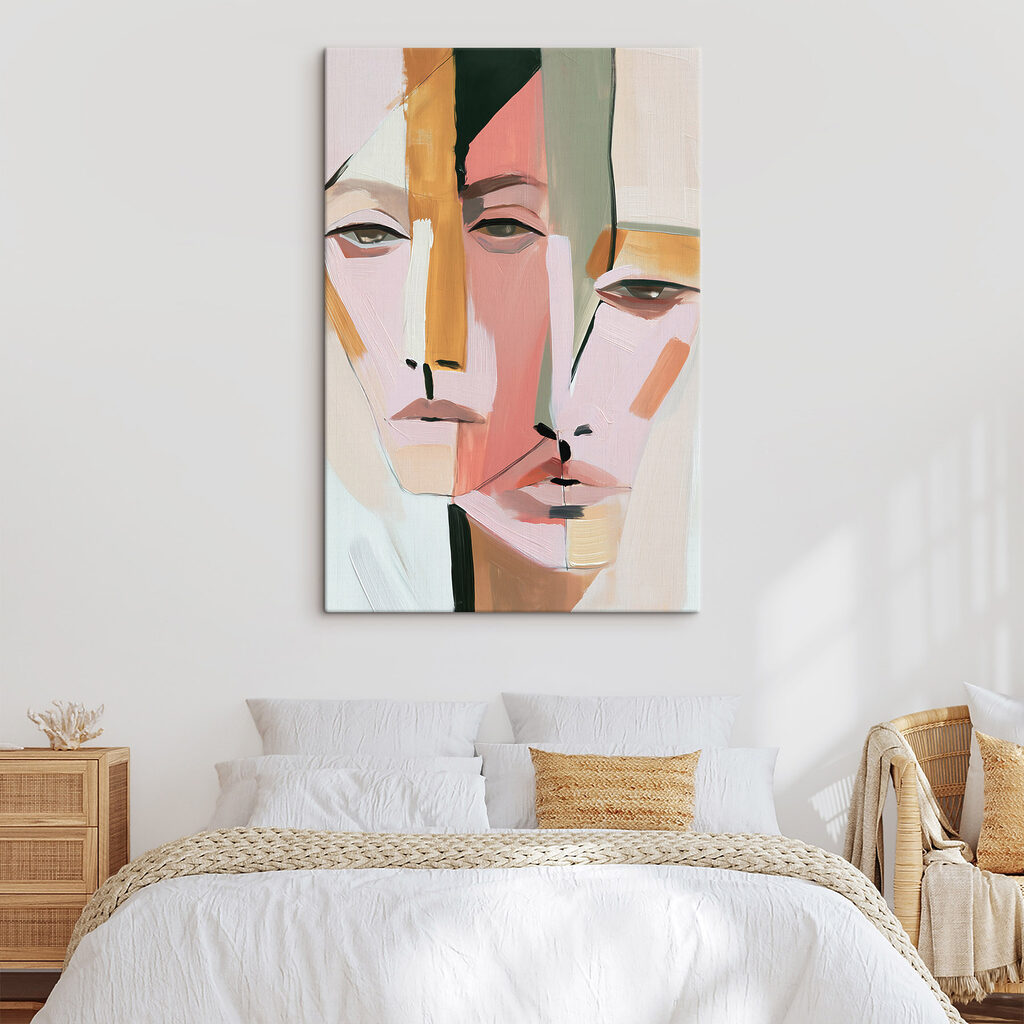 Twee gezichten in pastel — interieur 2