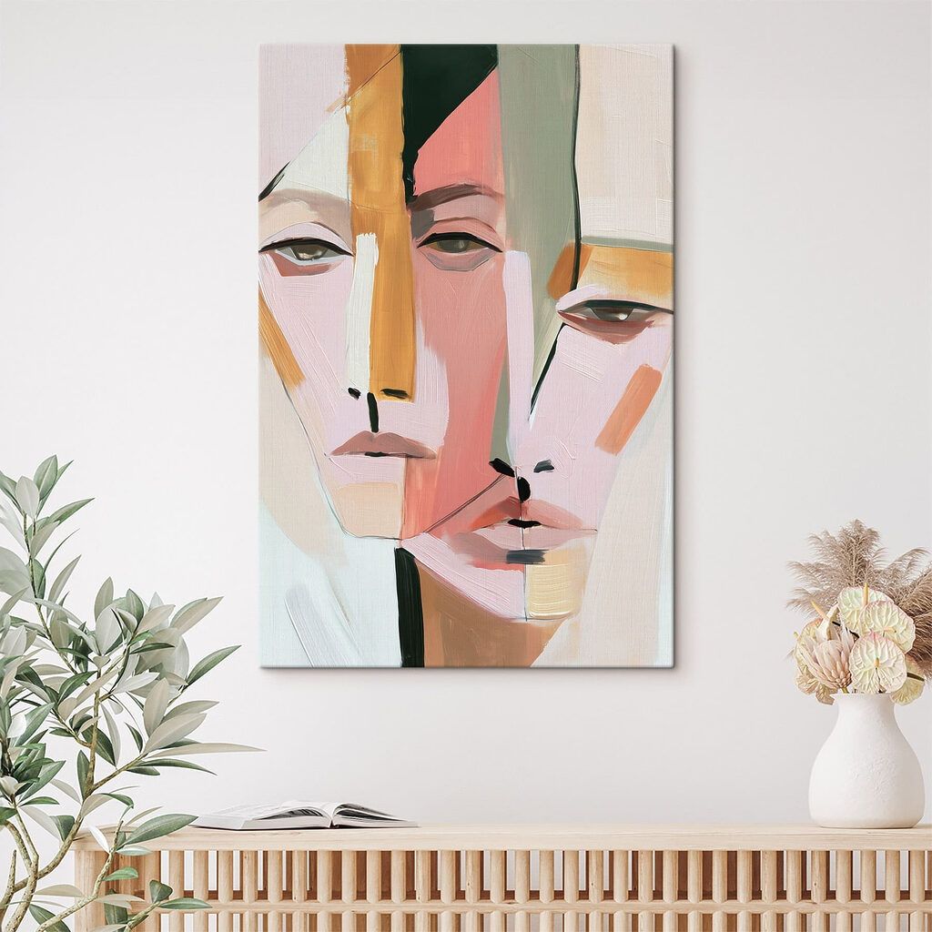 Twee gezichten in pastel — interieur 3