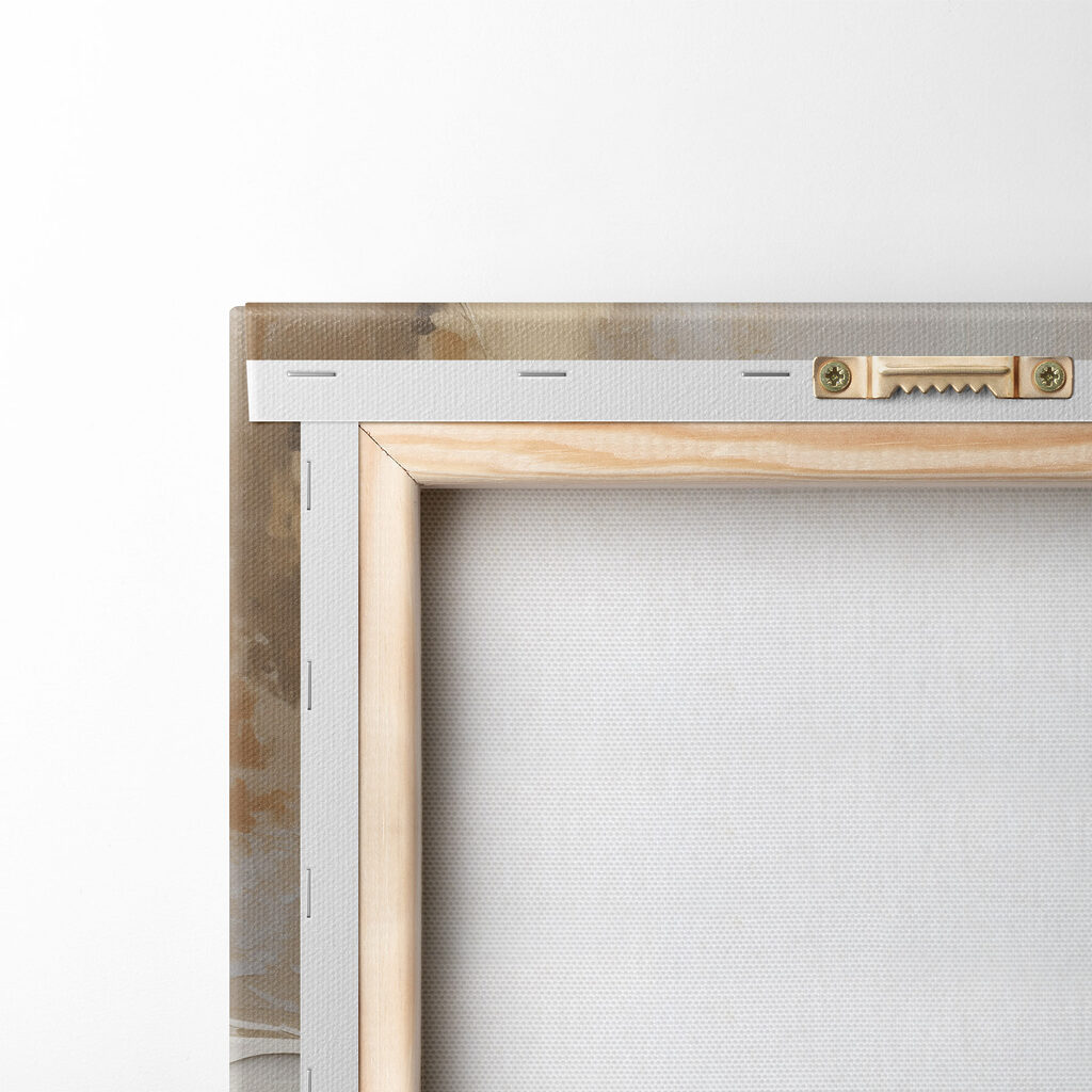 Gouden streken boven wit — achterkant