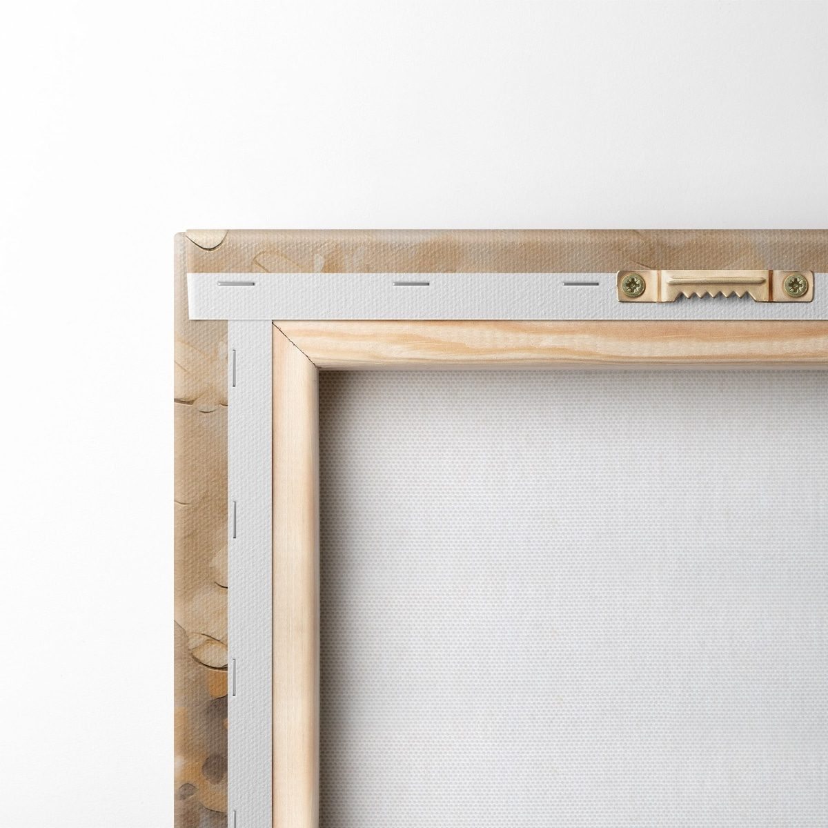 Herfstberken in beige tinten — achterkant