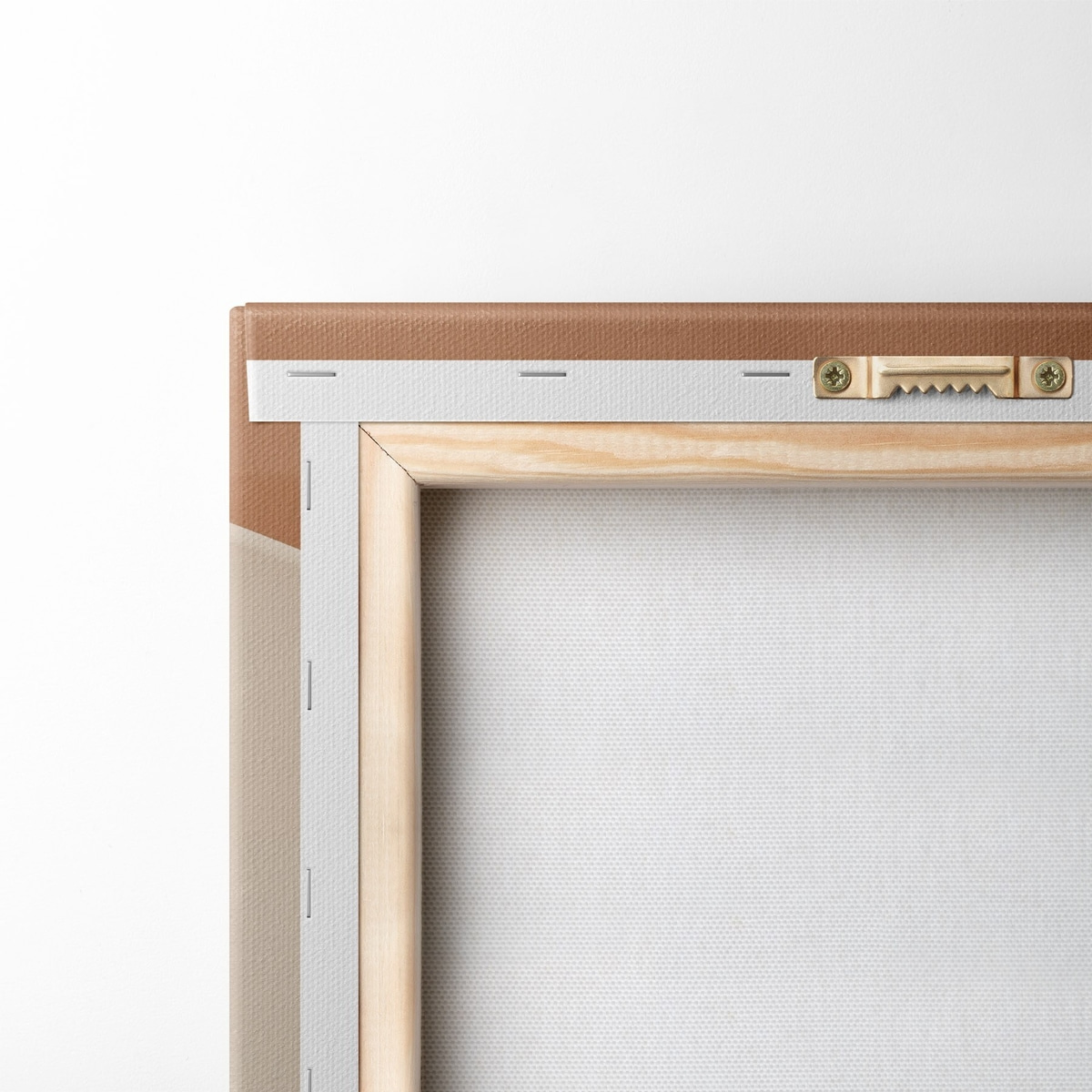 Geometrische boog van terracotta — achterkant