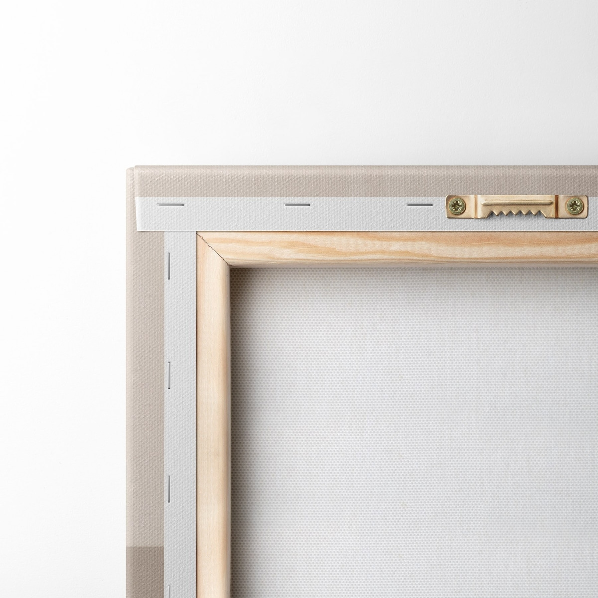 Minimalistische compositie in beige tinten — achterkant