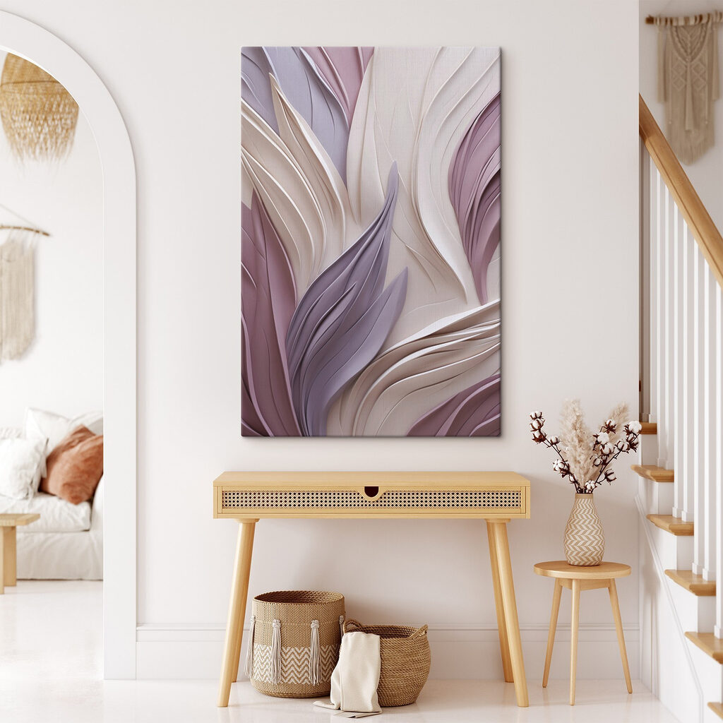 Lila bladeren in golven — interieur 2