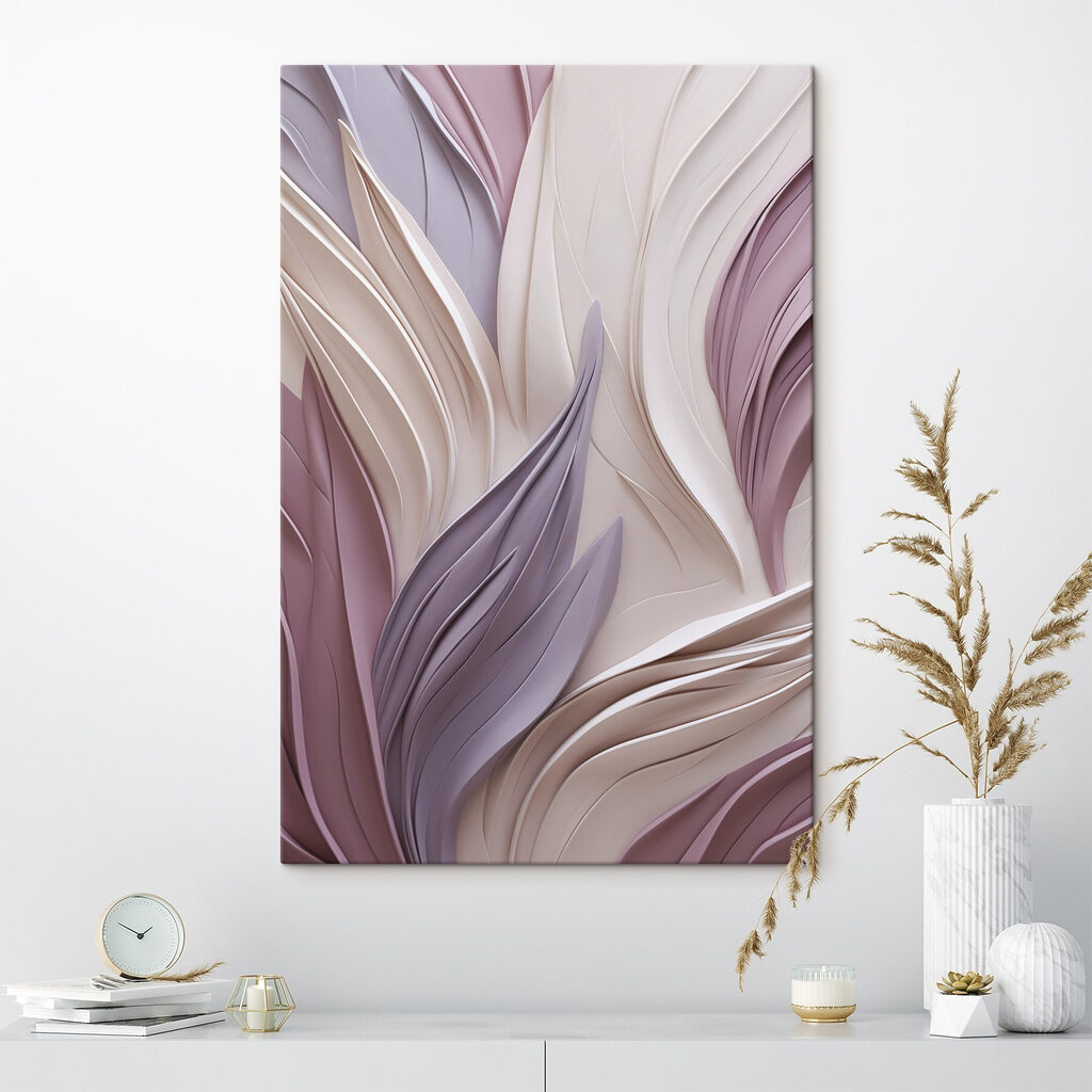 Lila bladeren in golven — interieur 1
