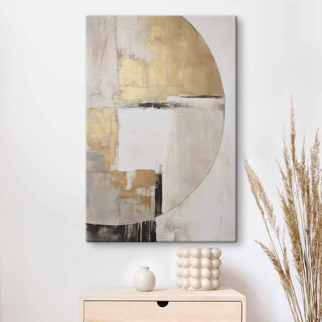 Halve cirkel met goudvakken — interieur 2