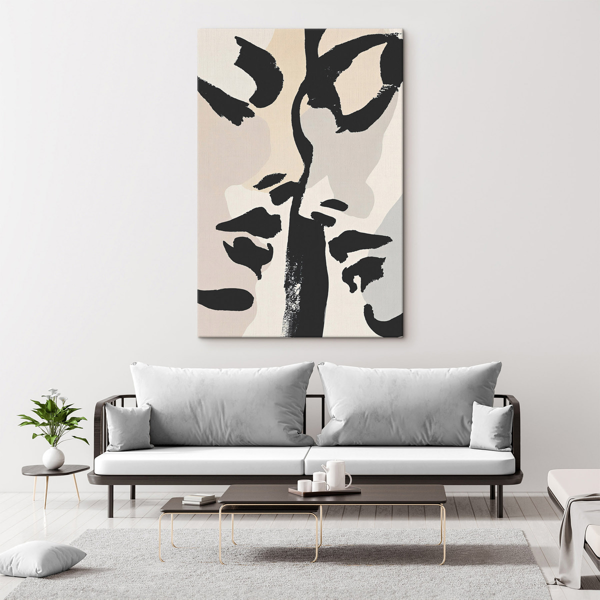 Abstracte gezichten — interieur 1