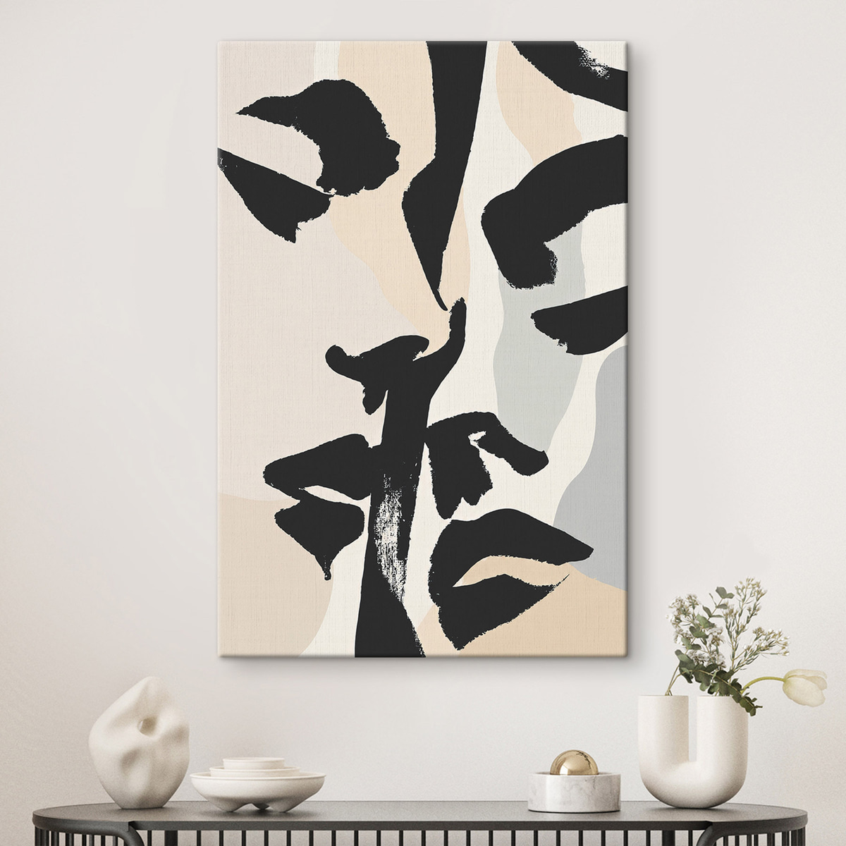 Abstracte gezichten — interieur 1