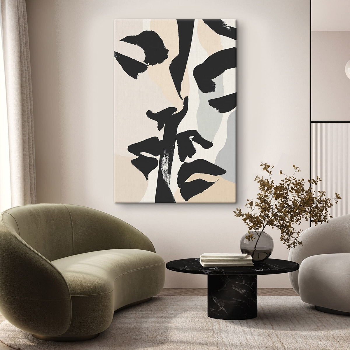 Abstracte gezichten — interieur 3