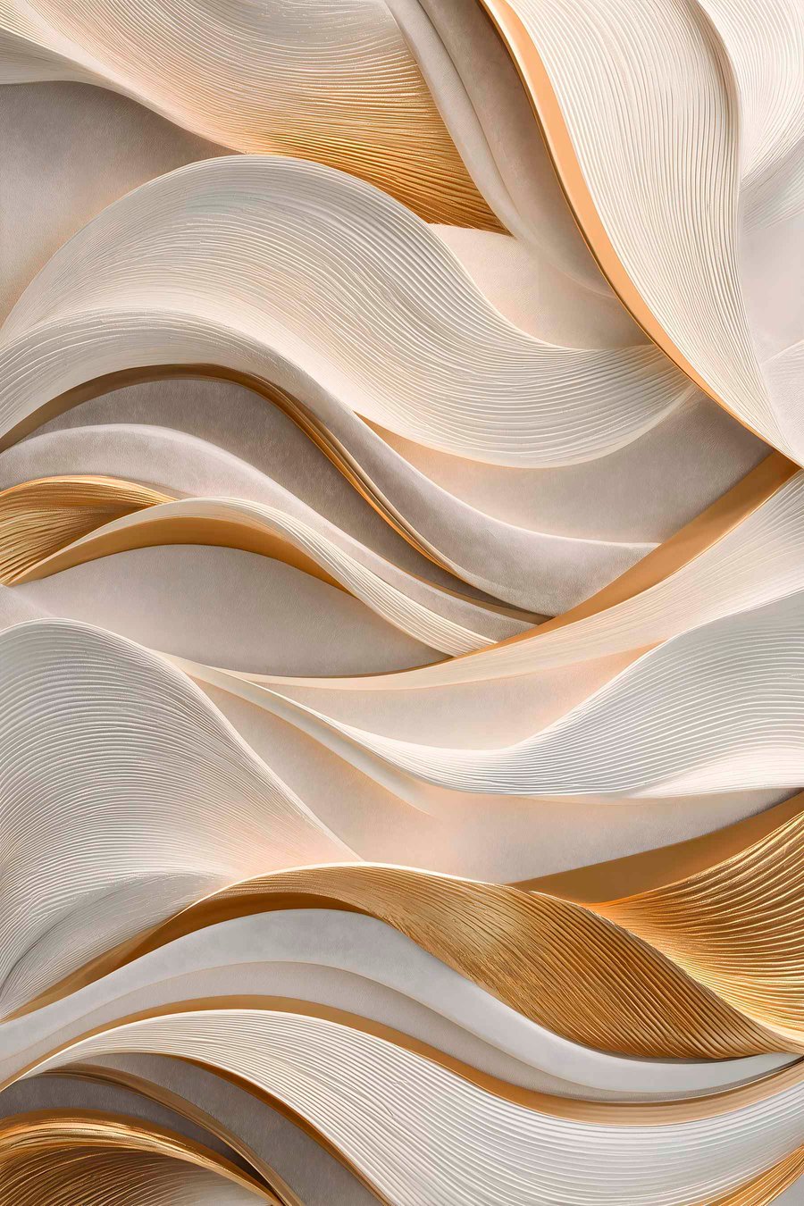 Elegante golven met een volumineuze look — volledig ontwerp