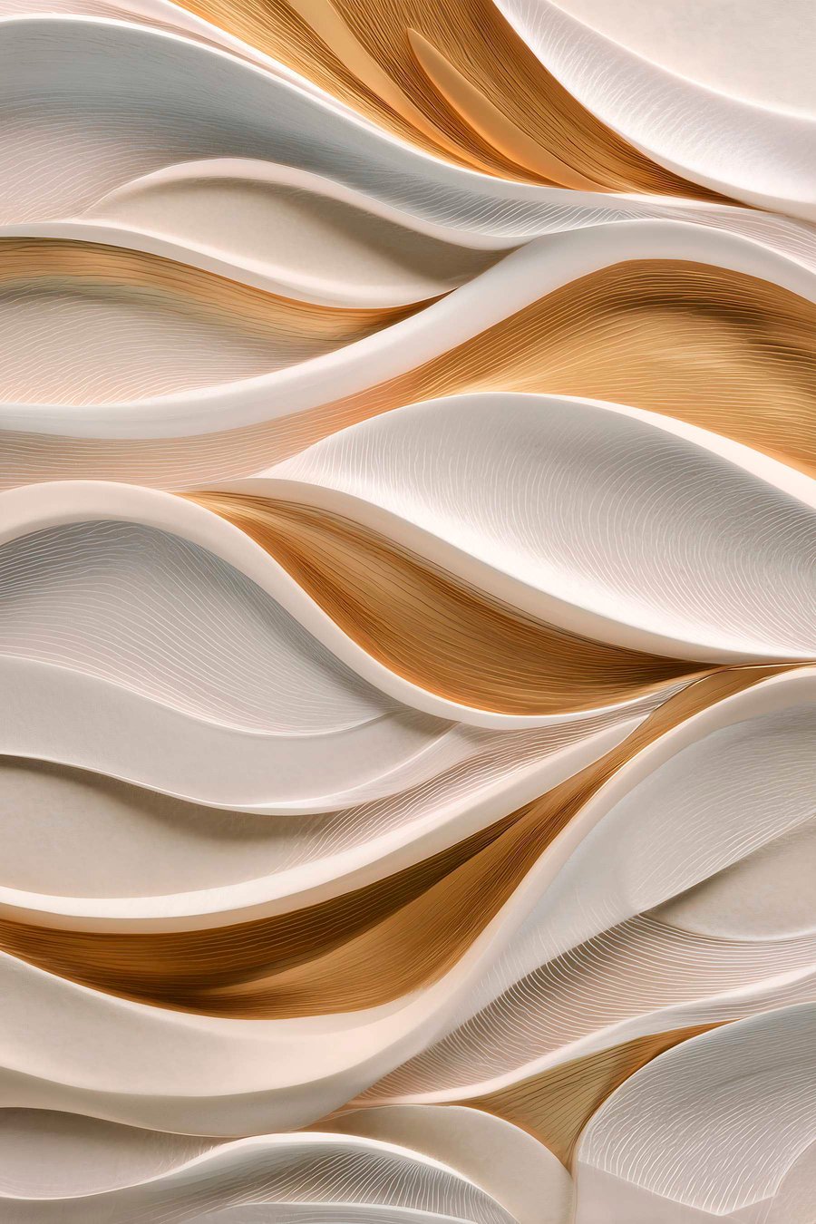 Elegante golven met een volumineuze look — volledig ontwerp