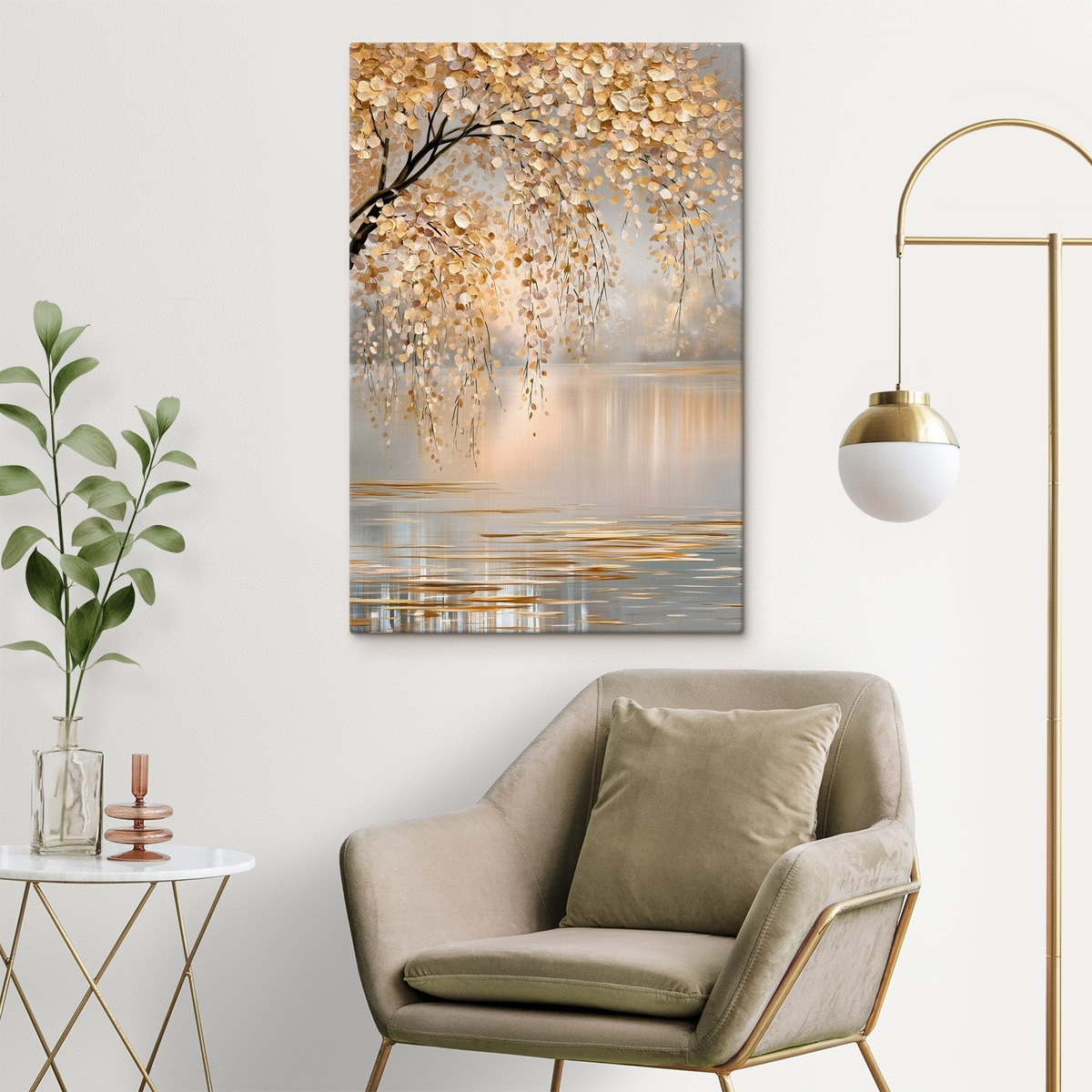 Gouden bladeren boven water — interieur 2