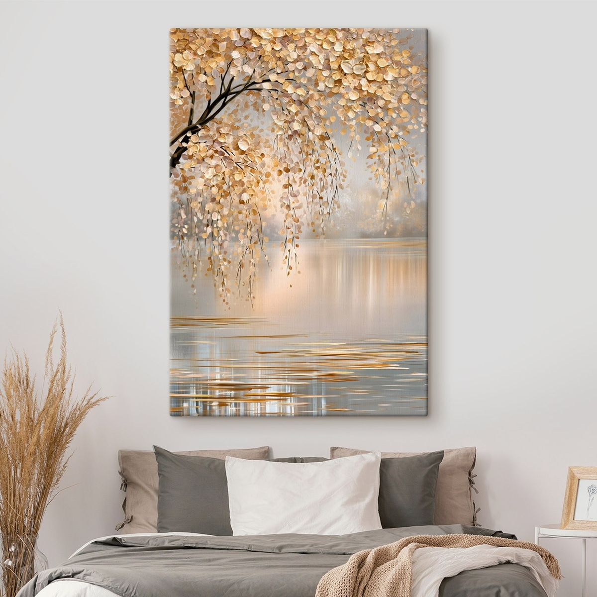 Gouden bladeren boven water — interieur 1