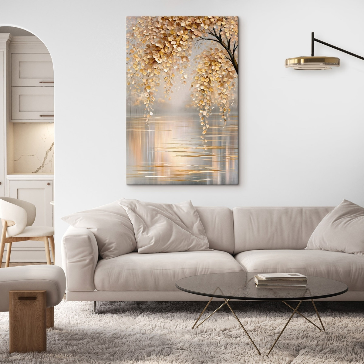 Gouden tak boven water — interieur 2