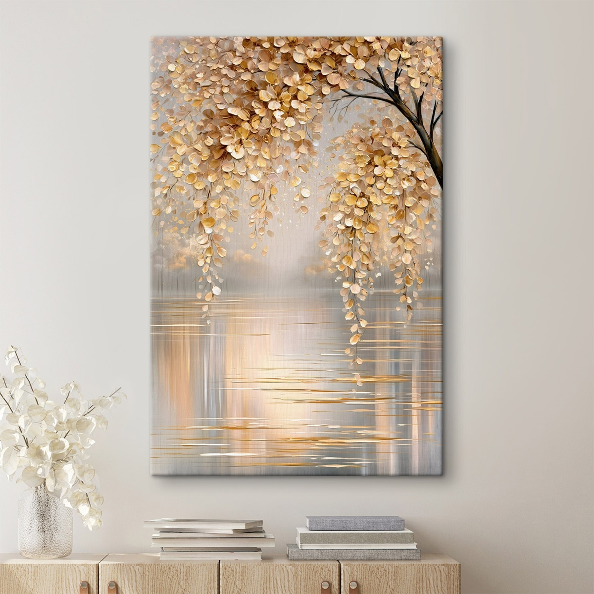 Gouden tak boven water — interieur 1