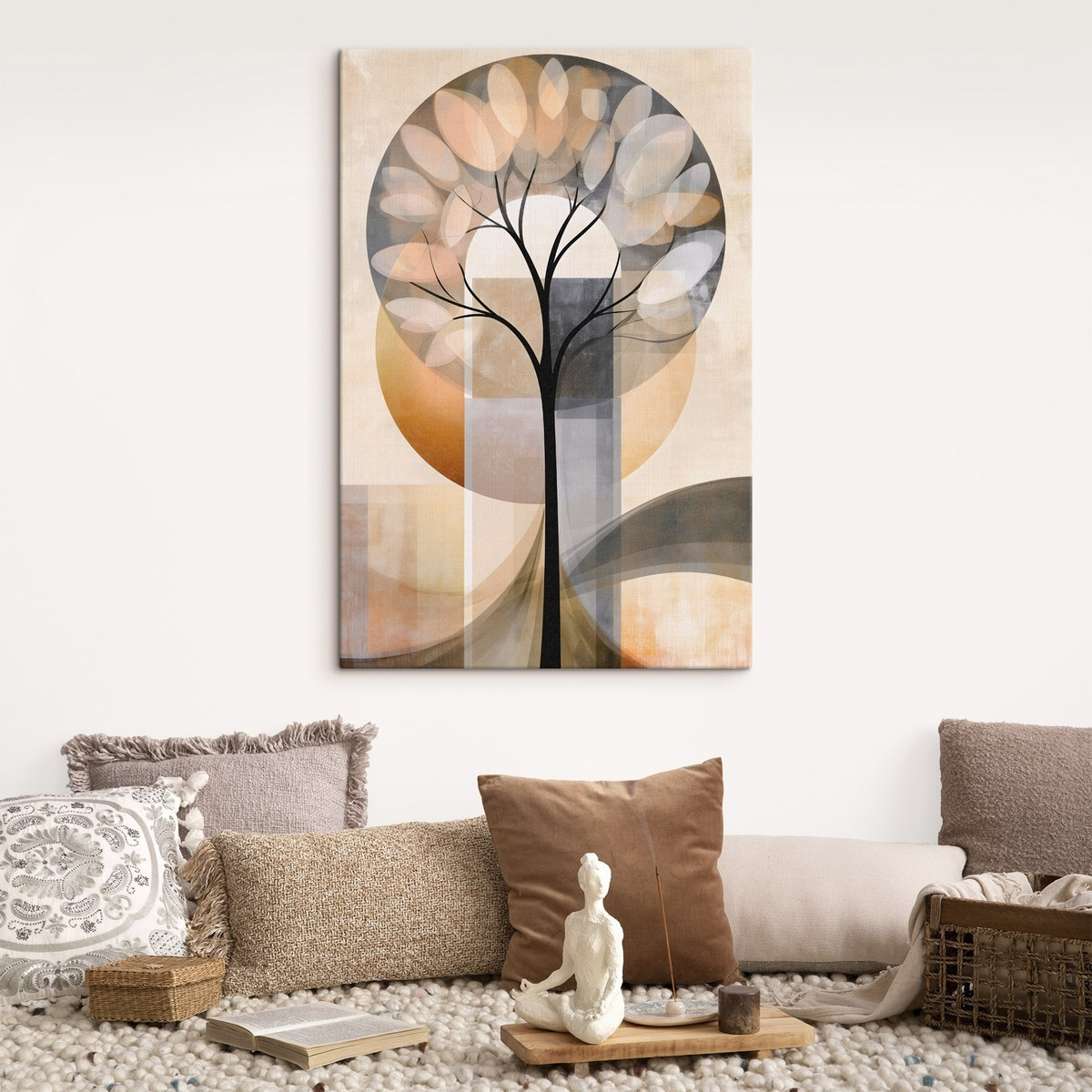 Een abstracte boom in Scandinavische stijl — interieur 2