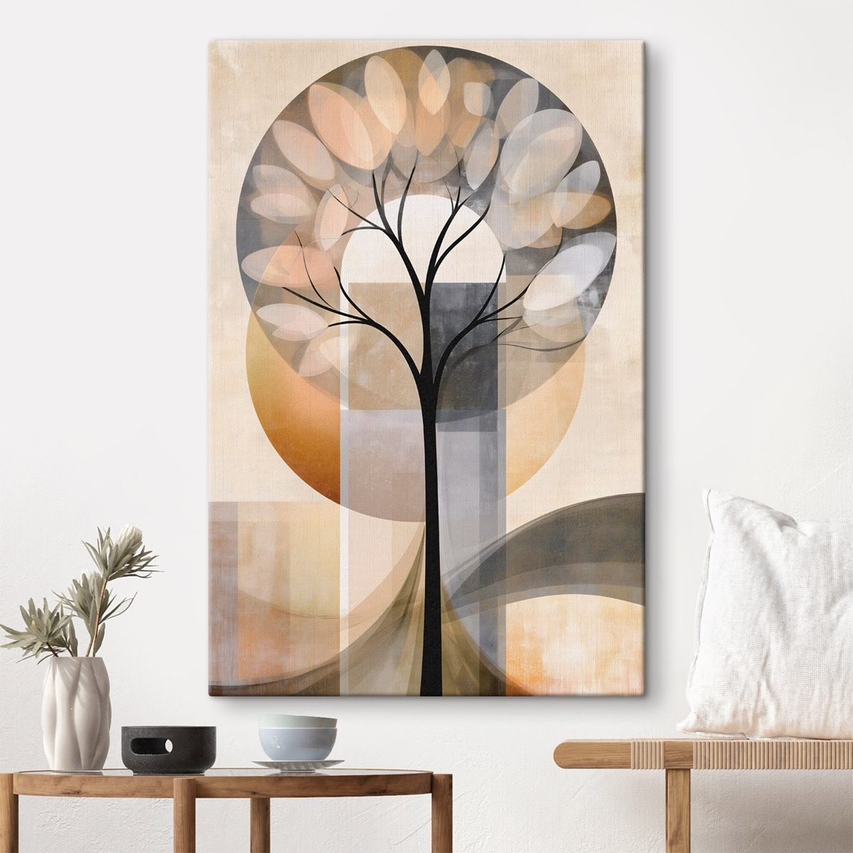Een abstracte boom in Scandinavische stijl — interieur 1