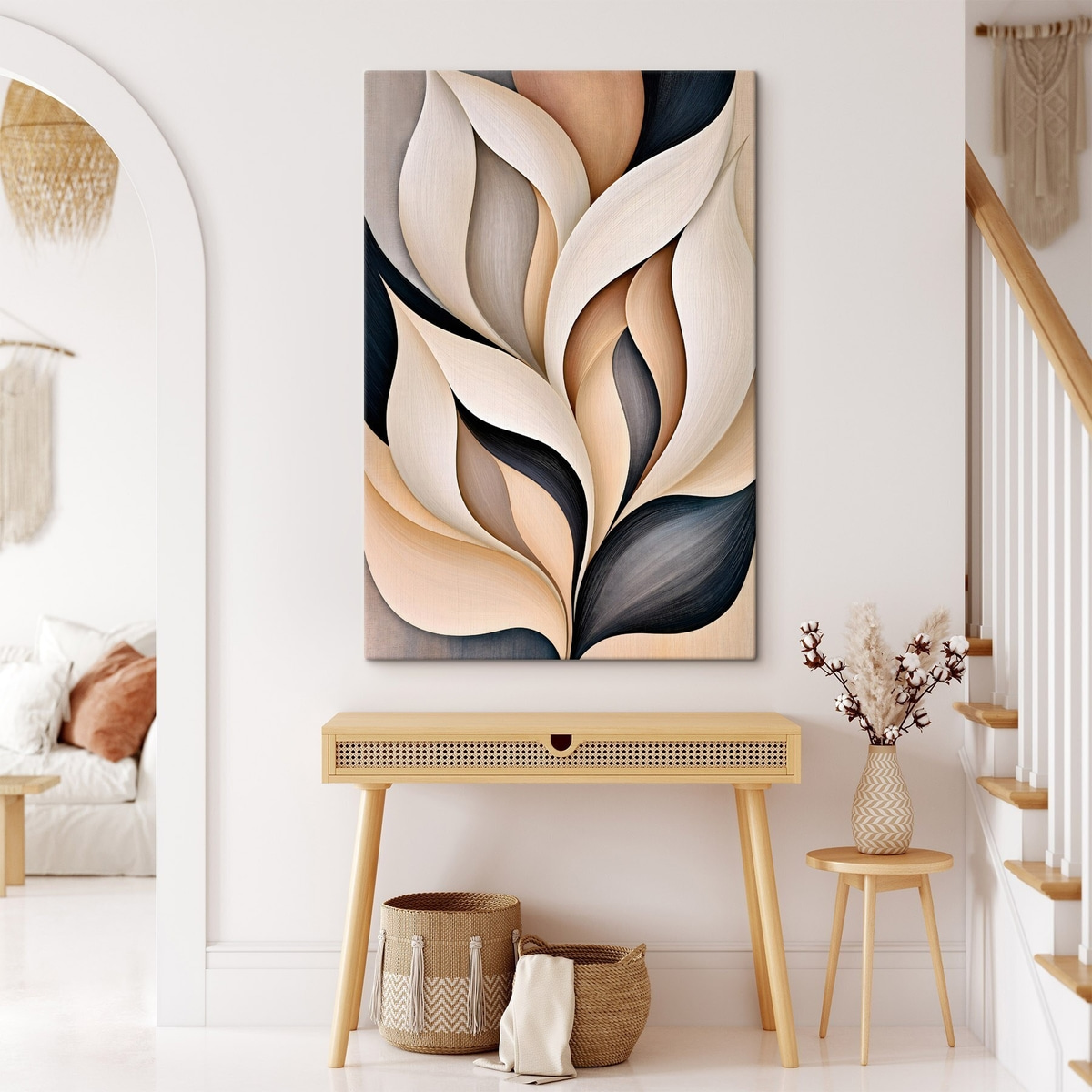 De gebogen vorm van de bladeren — interieur 2