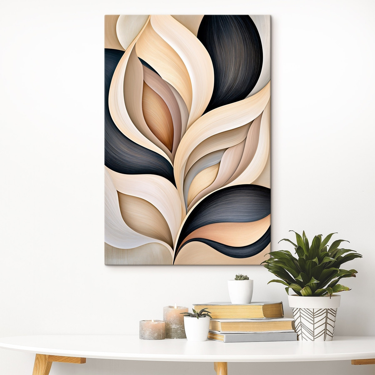 De gebogen vorm van de bladeren — interieur 1