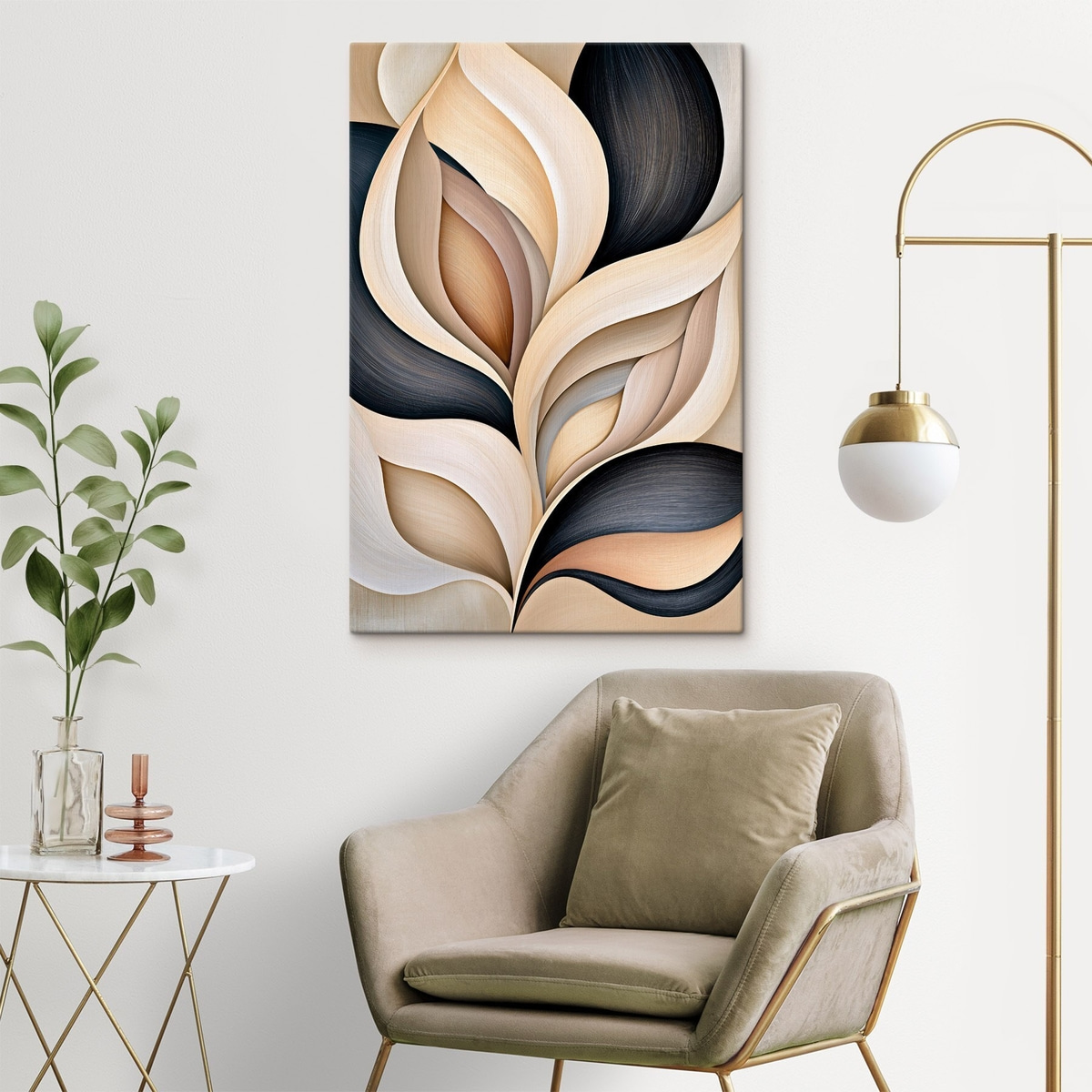 De gebogen vorm van de bladeren — interieur 2
