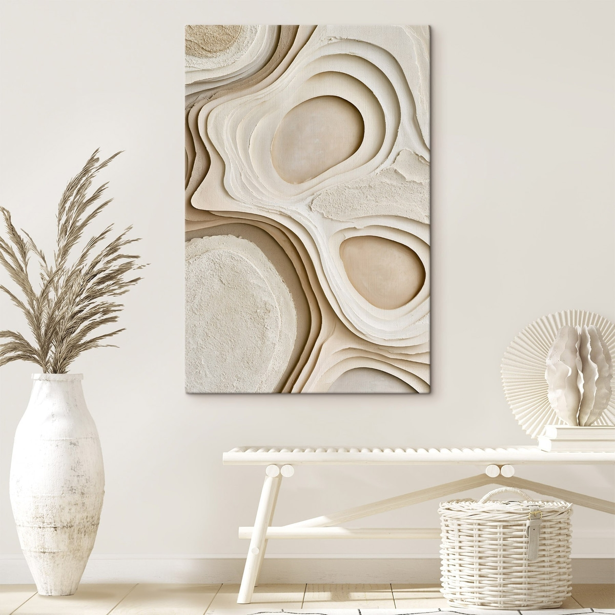 Abstracte texturen met een gelaagd effect — interieur 2