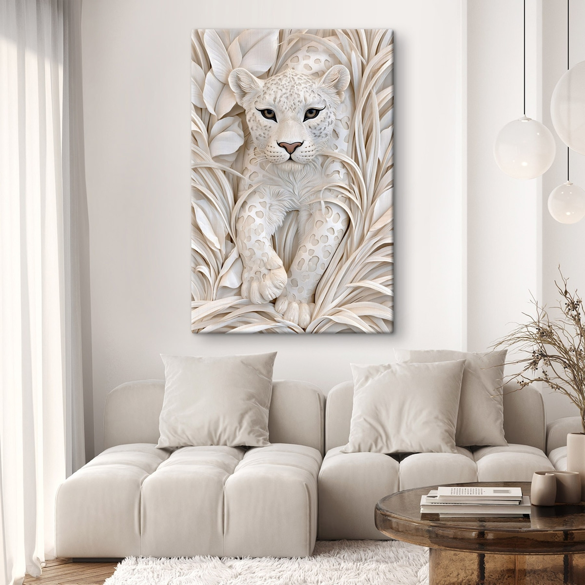 Een luipaard in bas-reliëfstijl — interieur 1