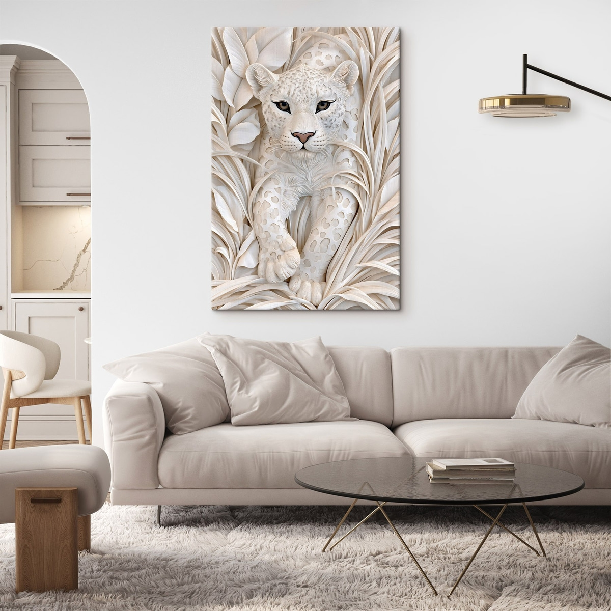 Een luipaard in bas-reliëfstijl — interieur 2