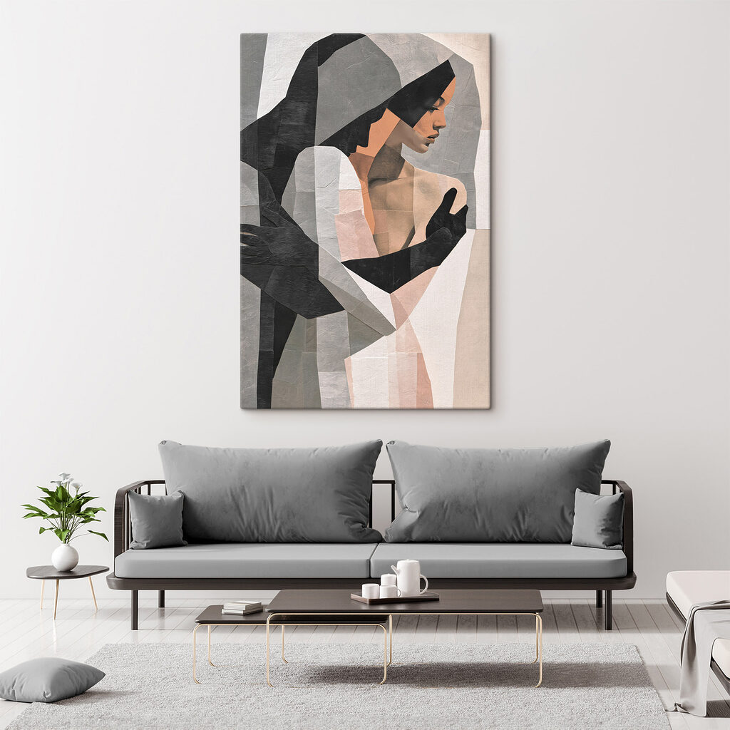 Omhelzing in grijze kleurvlakken — interieur 3