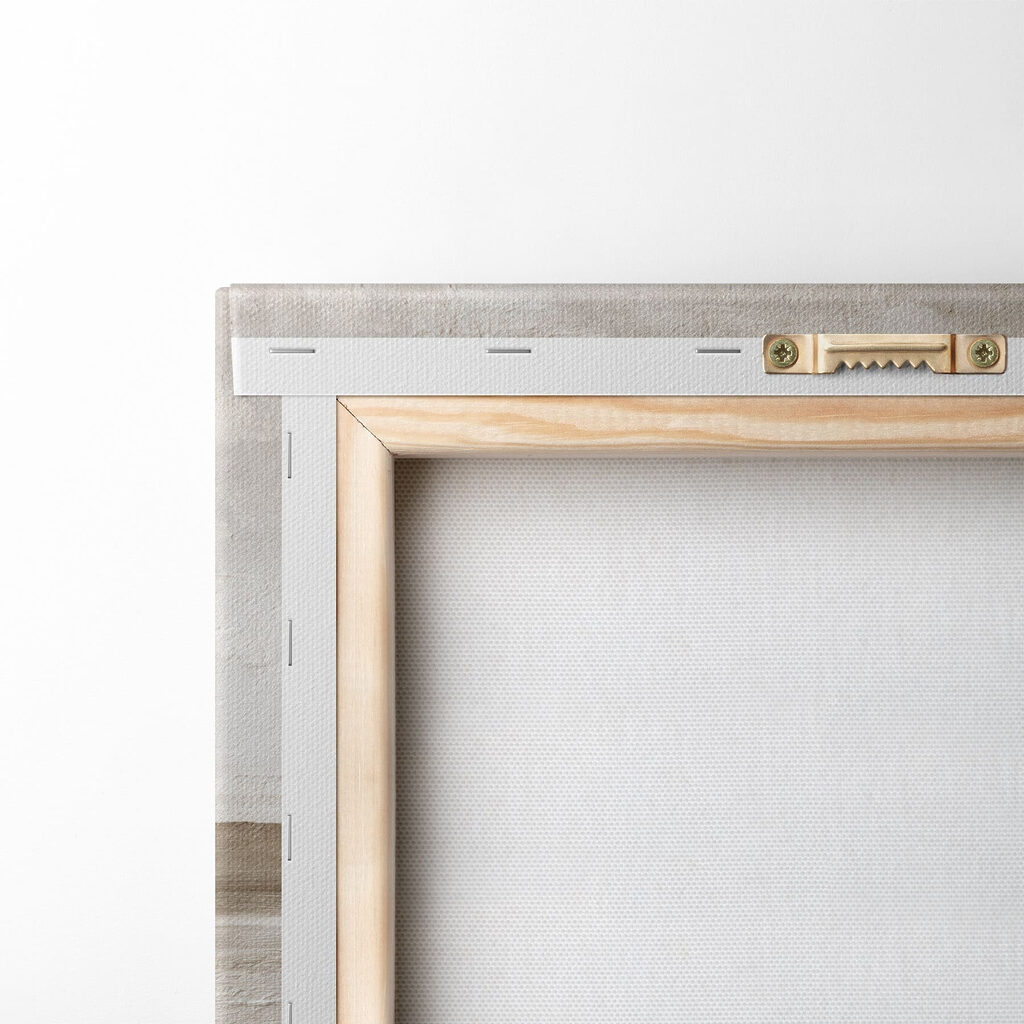 Witte branding in verf — achterkant