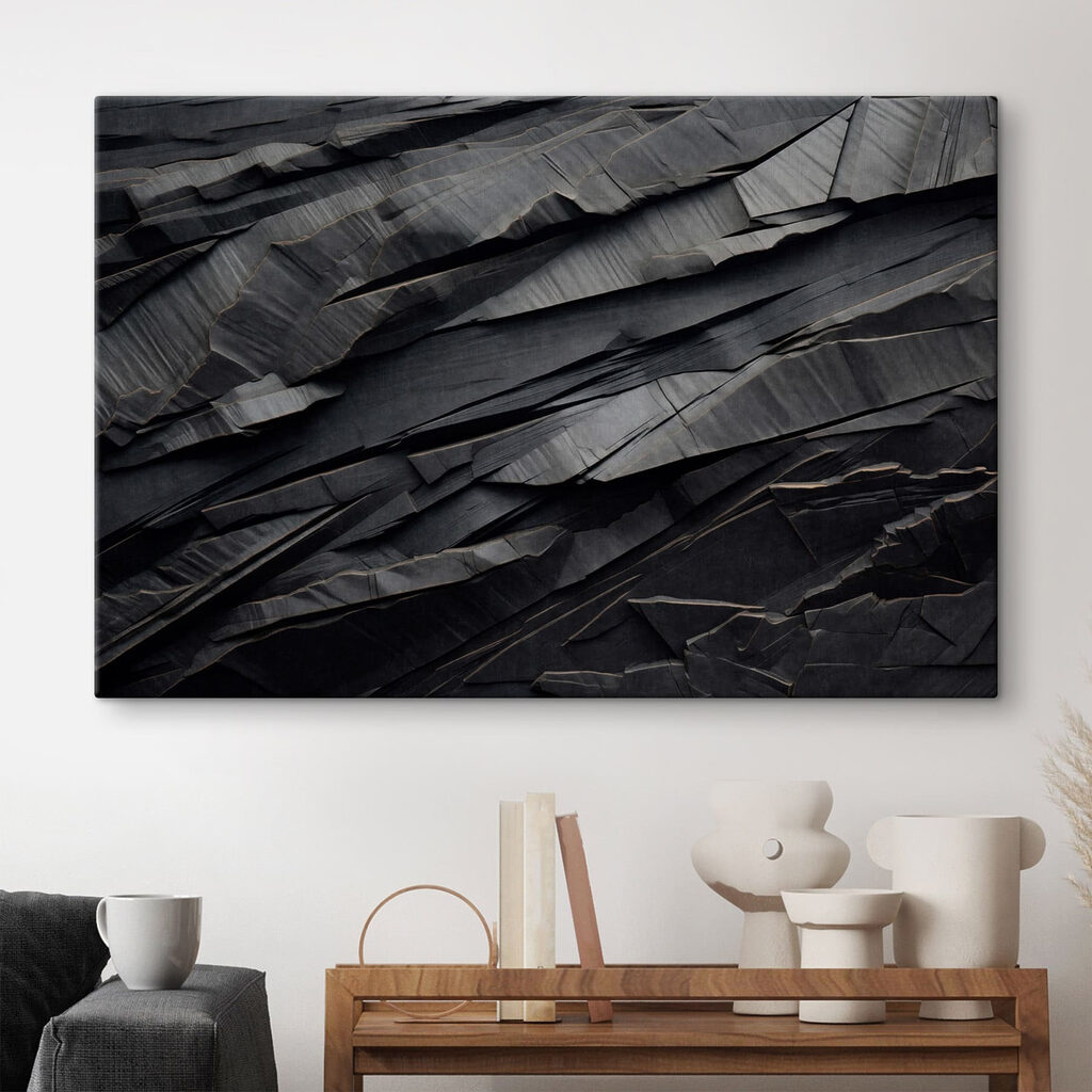 Donkere lagen in reliëf — interieur 1