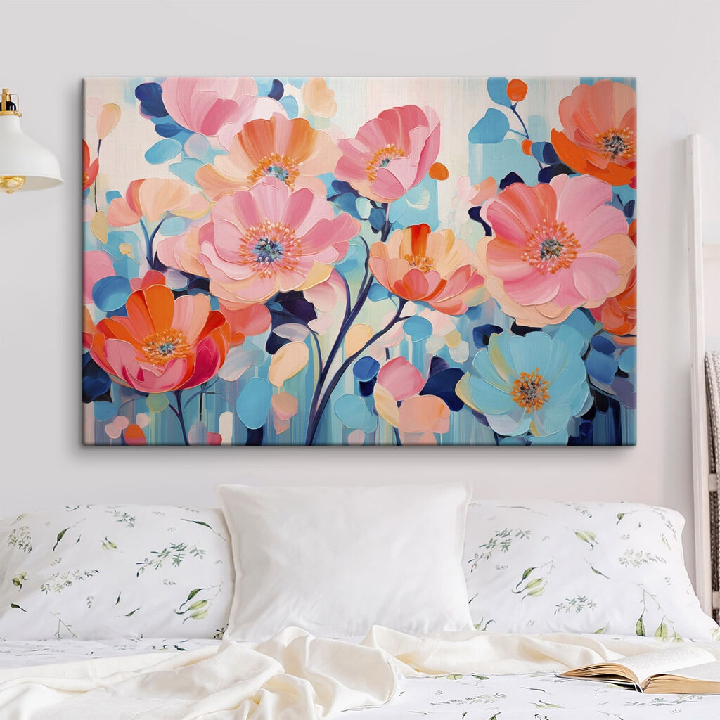 Bloemen in vrolijke verftinten — interieur 2