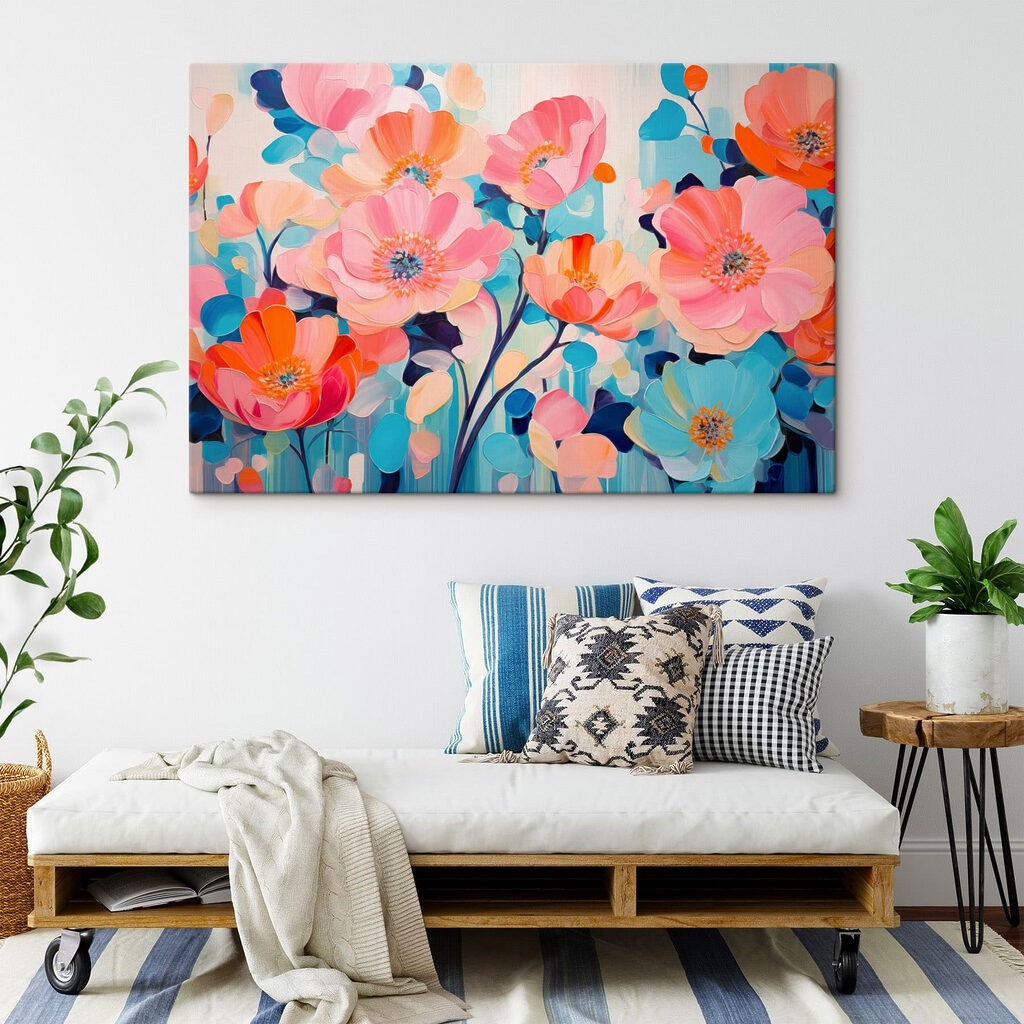 Bloemen in vrolijke verftinten — interieur 3