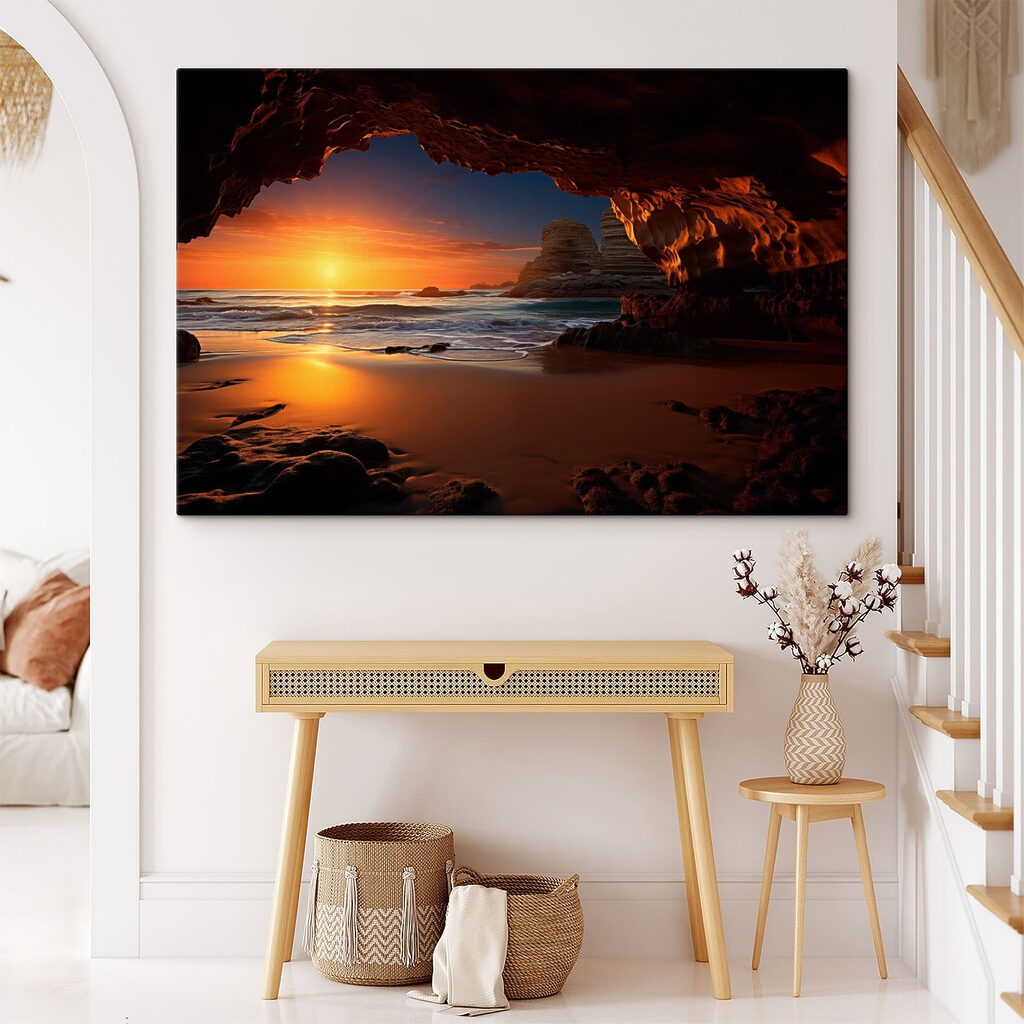 Zonsondergang vanuit de grot — interieur 2