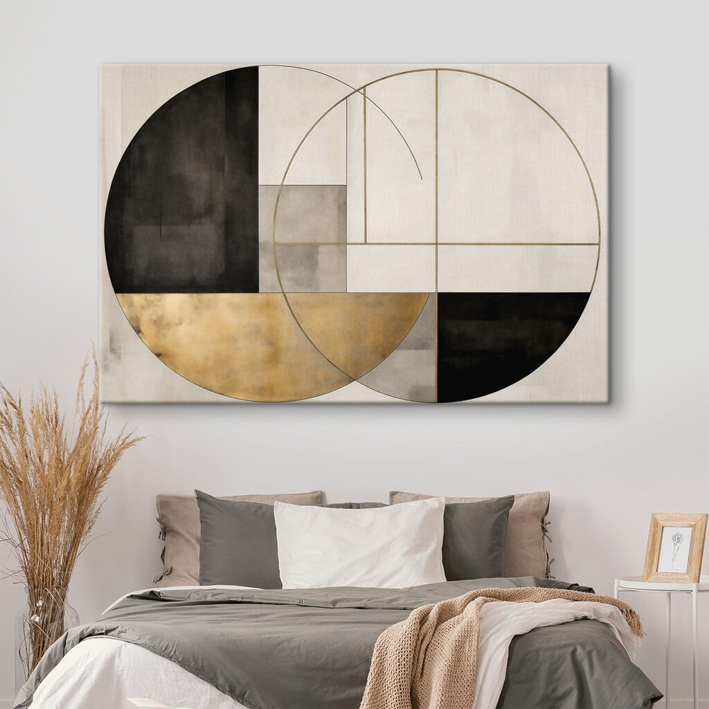 Cirkel met donkere vakken — interieur 2